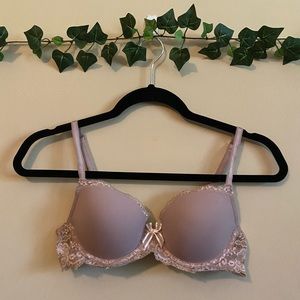 Victoria’s Secret Women's Dream Angels Lightly Lined Mauve Lace Demi 34B Bra